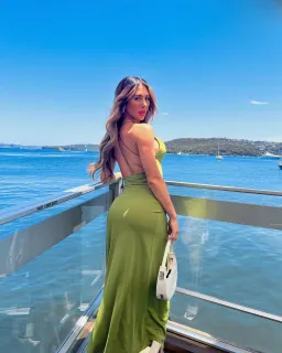 Bec & Bridge Myla Cowl Maxi Dress Fern Green Size AU 6 for rent on The Volte - image 4