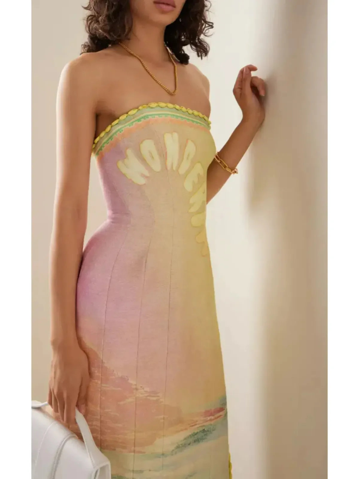 Zimmermann Coaster Structured Midi Dress Poster Print Size 0 / AU 8  - Image 3