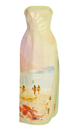 Zimmermann Coaster Structured Midi Dress Poster Print Size 0 / AU 8  for rent on The Volte - image 4