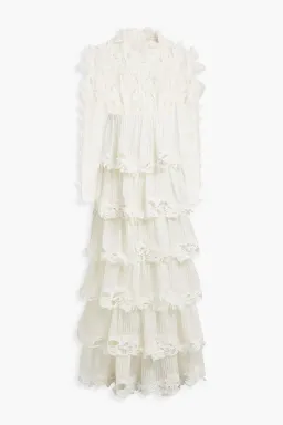 Zimmermann Luminous Embroidered Gown Natural Size 2 / AU 12  for rent on The Volte - image 4