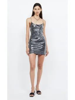 Bec & Bridge Venus Sequin Mini Dress Black Size AU 8 for rent on The Volte - image 1