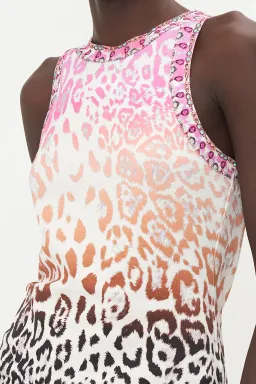 Camilla Kitty Kat Klub Jersey Tank Top Leopard Print  Size XL / AU 16 for rent on The Volte - image 4