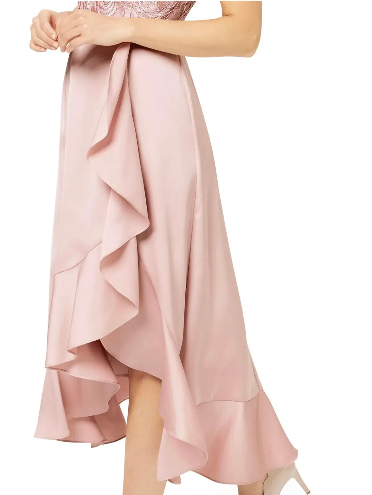 Review Thinking of You Midi Dress in Blush Size 8 - Image 4
