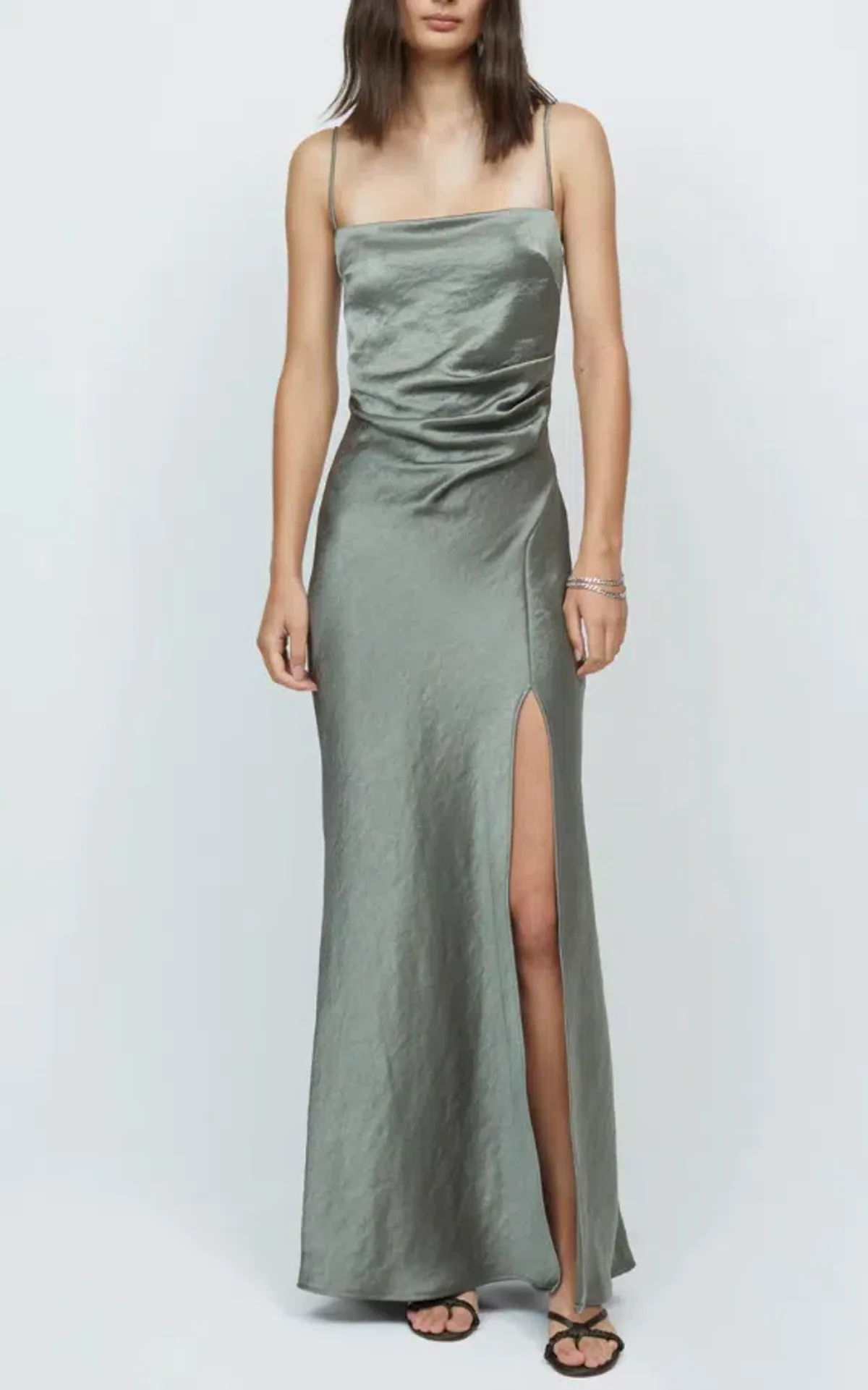 Bec & Bridge Nadia Maxi Dress in Khaki Size 10  - Image 2