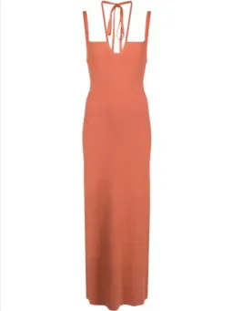 Sir The Label Nadja Midi Dress Coral Size 3 / 12 AU for rent on The Volte - image 3