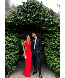 Effie Kats Valencia Gown Cherry Red Size S / AU 8 for rent on The Volte - image 4