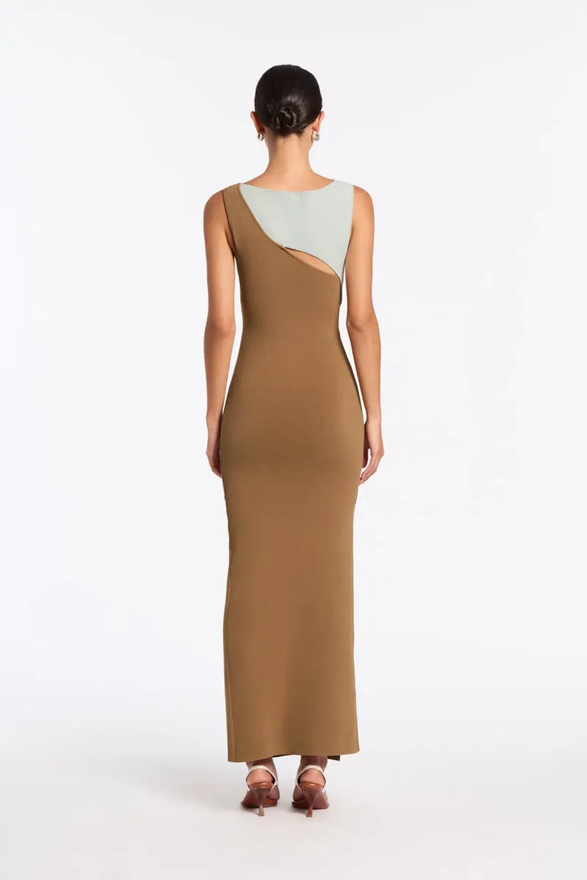 Sir The Label Nadja Cut Out Midi Dress Cinnamon Size 2 / 10 AU - Image 2