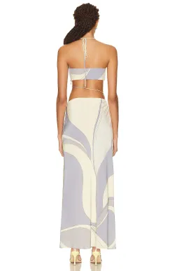 Sir The Label Adrianna Deconstructed Dress Cesco Print Size 3 / 12 AU for rent on The Volte - image 4