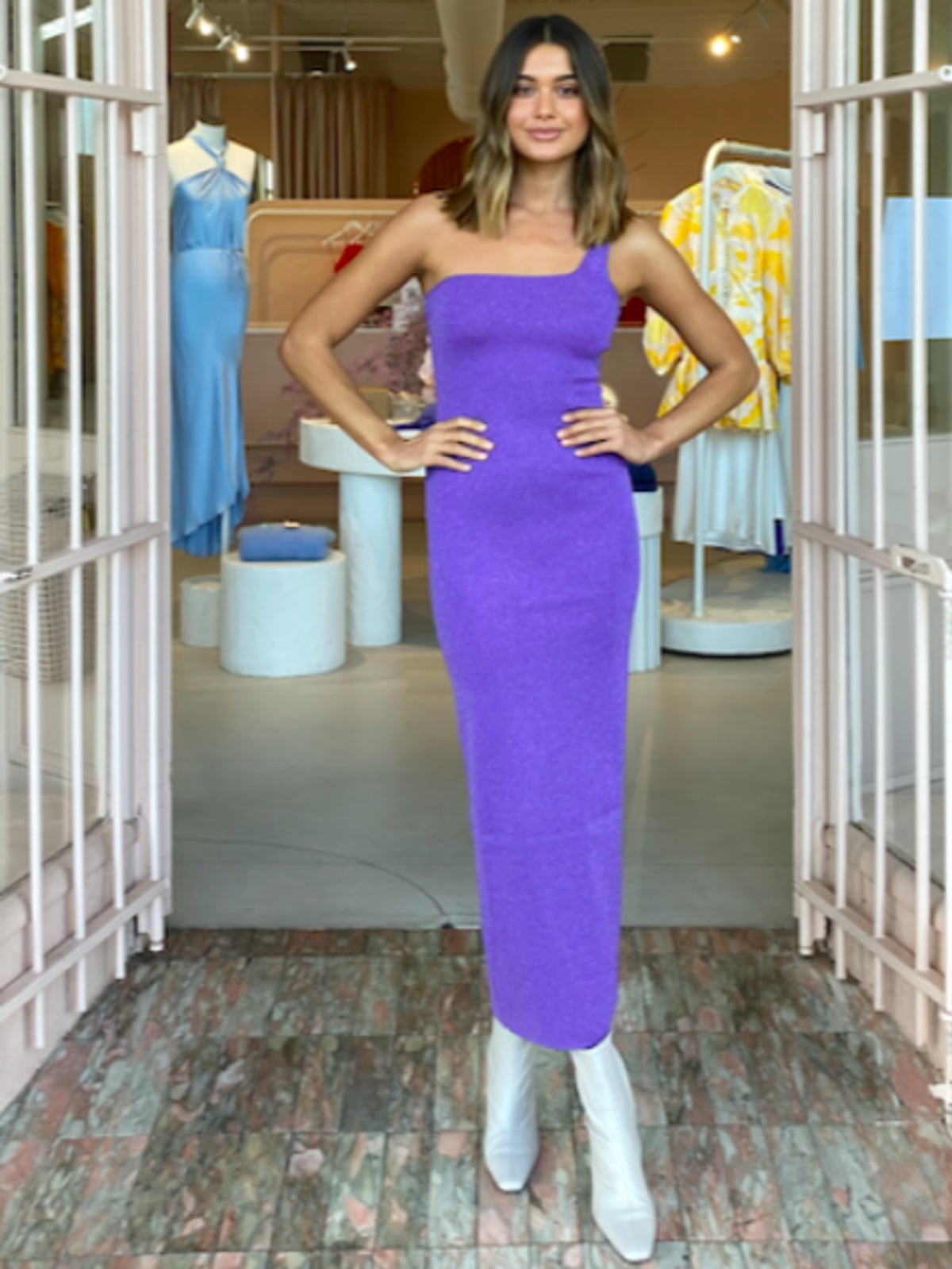 Bec & Bridge Adalane Midi Dress purple size 6 - Image 1