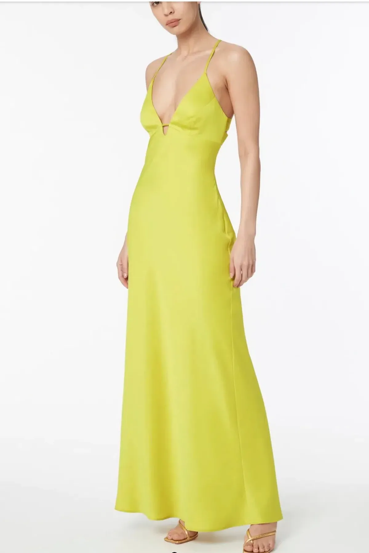 Manning Cartell Time to Shine Slip Dress Lime Size 6 - Image 5