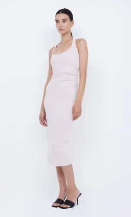 Bec & Bridge Cyndie Halter Midi Dress Vanilla Bean Size AU 8 for rent on The Volte - image 2