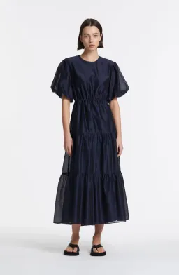 Sir the Label Franc Open Back Dress Navy Size 0/ AU 6 for rent on The Volte - image 1