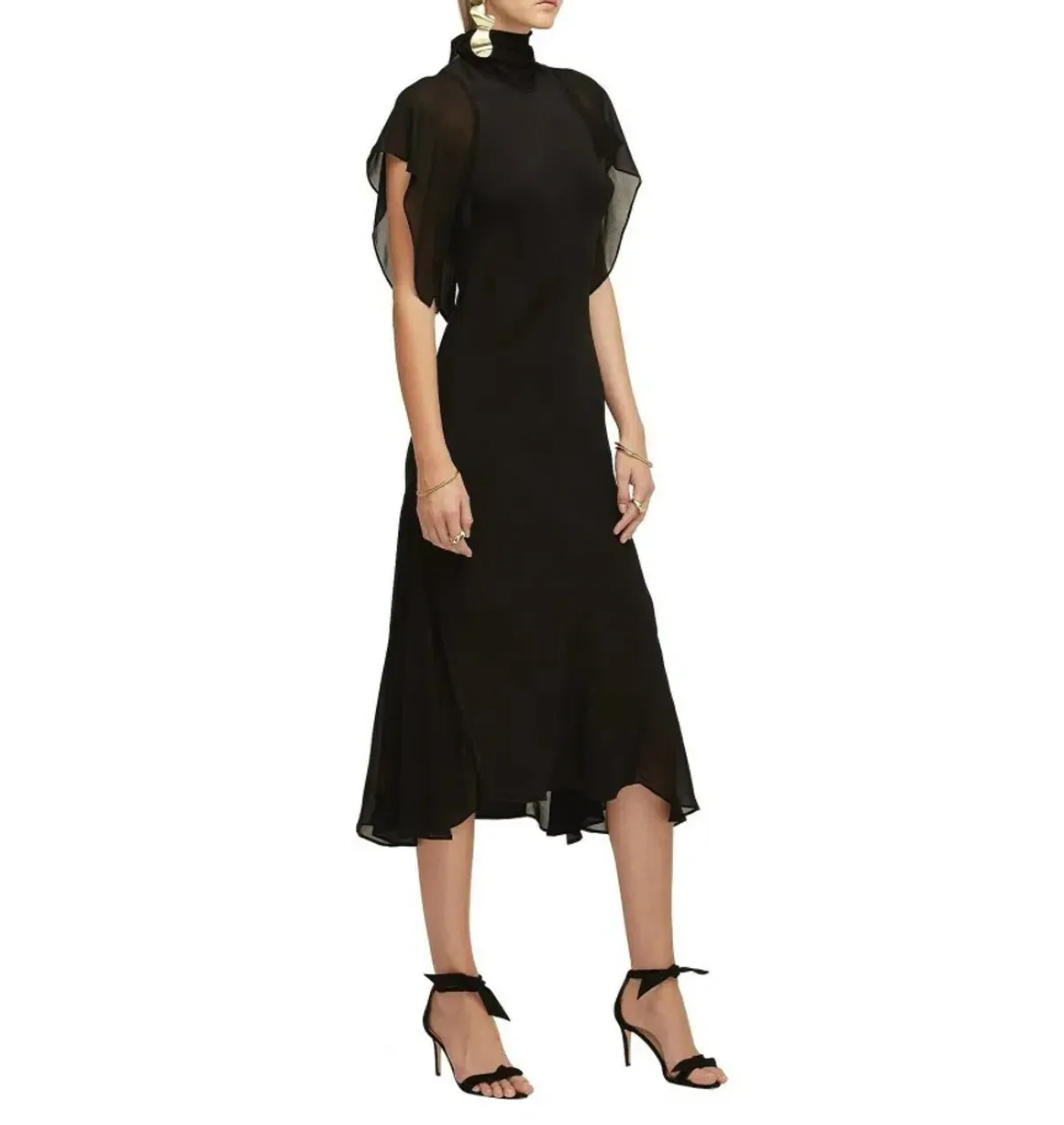 Lover Serene Midi Dress Black Size 6 - Image 3