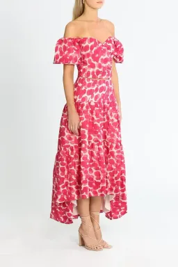 Ministry of Style Mottled Blossoms Top and Skirt Set Pink Print Size 12 for rent on The Volte - image 2