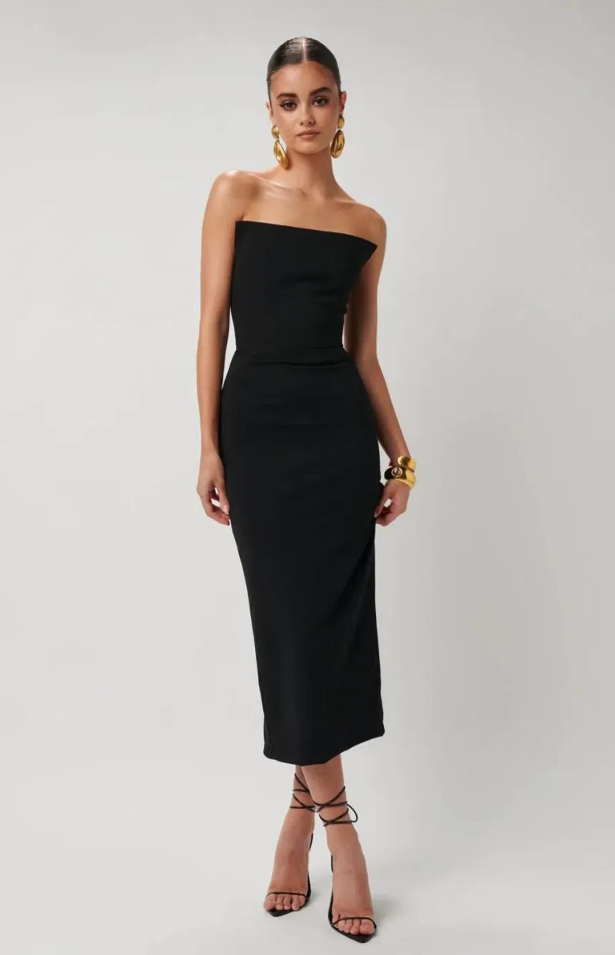 Effie Kats Danna Midi Dress Black Size S / AU 8 - Image 2