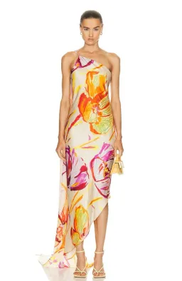 Cult Gaia Trysta Dress Watercolour Floral Print Size S / Au 8 for rent on The Volte - image 1