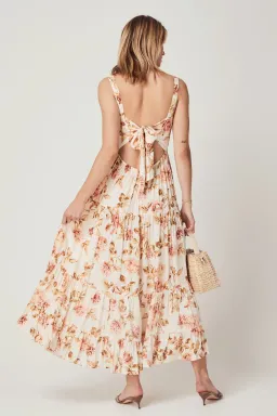 Auguste The Label Eden Maxi Dress Cream Floral Size 12 for rent on The Volte - image 5