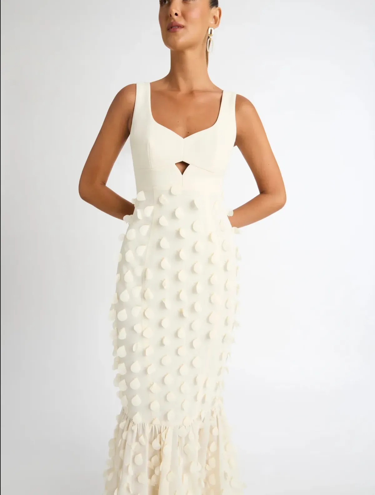 Sheike Imani Dress Cream Size 10 - Image 2