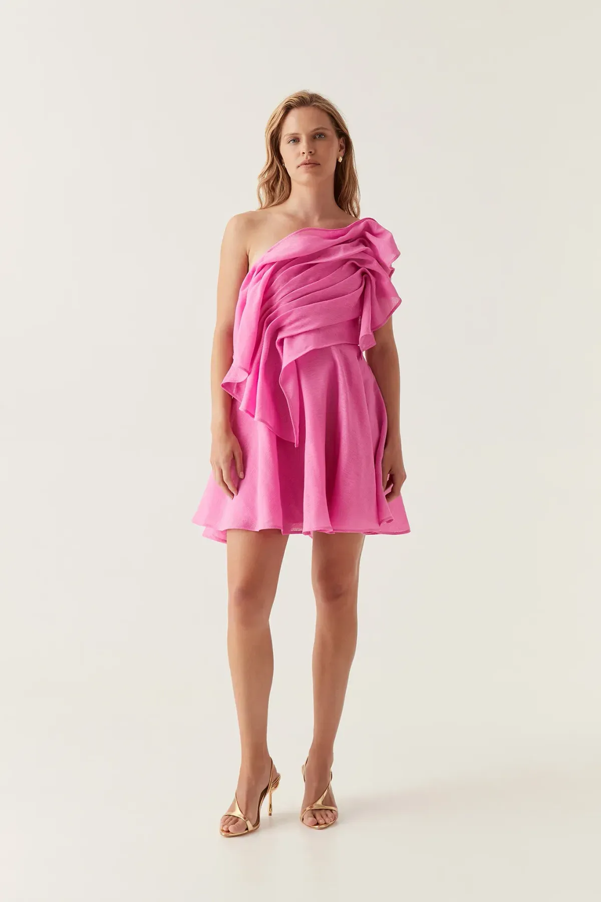 Aje Genesis Mini Dress Muted Fuschia Size AU 8 - Image 1