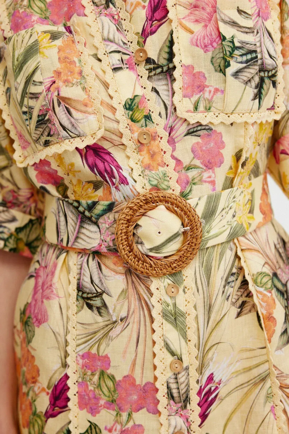 Significant Other Lark Mini Dress Honey Botanical Size AU 8 - Image 3