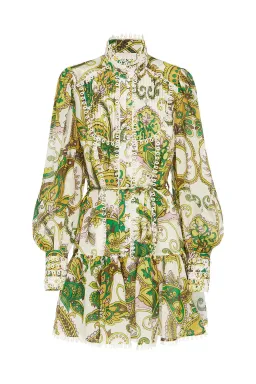 Alemais Octavia Ruffle Mini Dress Multi Size 8 for rent on The Volte - image 4