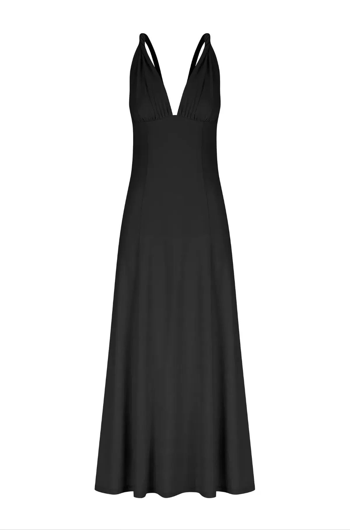 Hansen and Gretel Campari Jersey Midi Dress Black Size XS / AU 6 - Image 8