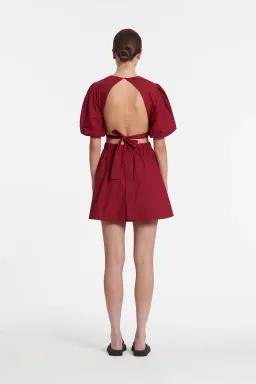 Sir the Label Dion Open Back Mini Dress in Plum Size 0 / AU 6 for rent on The Volte - image 3