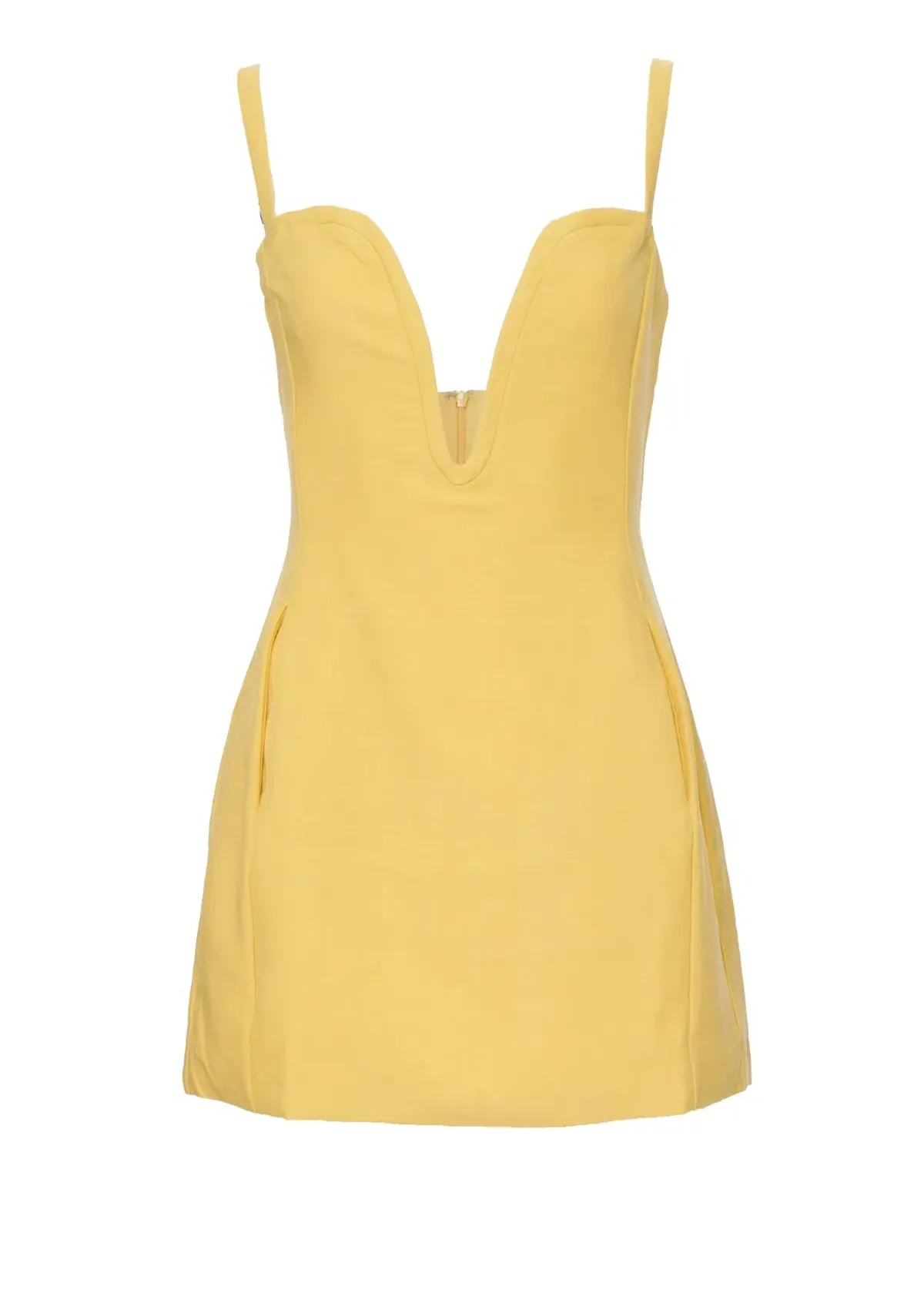 Atoir All Caught Up Mini Dress Yellow Size 8 - Image 3