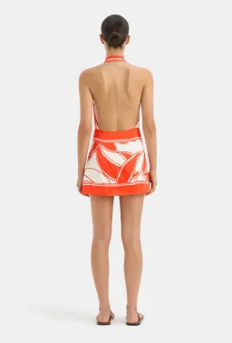 Sir the Label Ramona Wrap Halter Mini Dress Mariposa Lily Size 6 for rent on The Volte - image 2