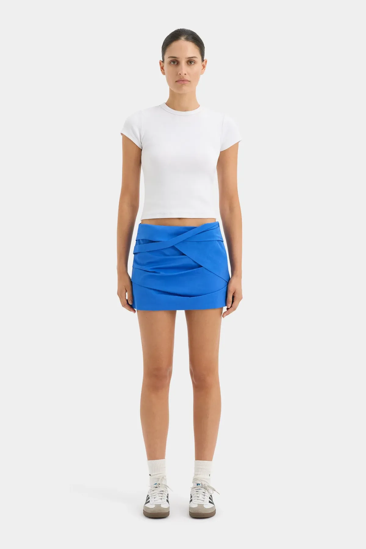 Sir The Label Azul Twist Mini Skirt Cobalt Size 3 / AU 12  - Image 1