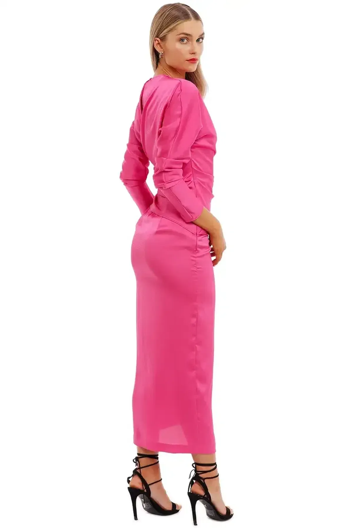 Nicola Finetti Arienne Dress in Pink Size 10 - Image 5