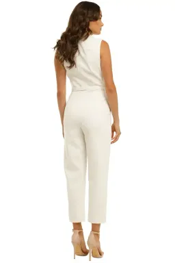 Nicholas Dahlia Jumpsuit in Ivory Size 12 for rent on The Volte - image 2