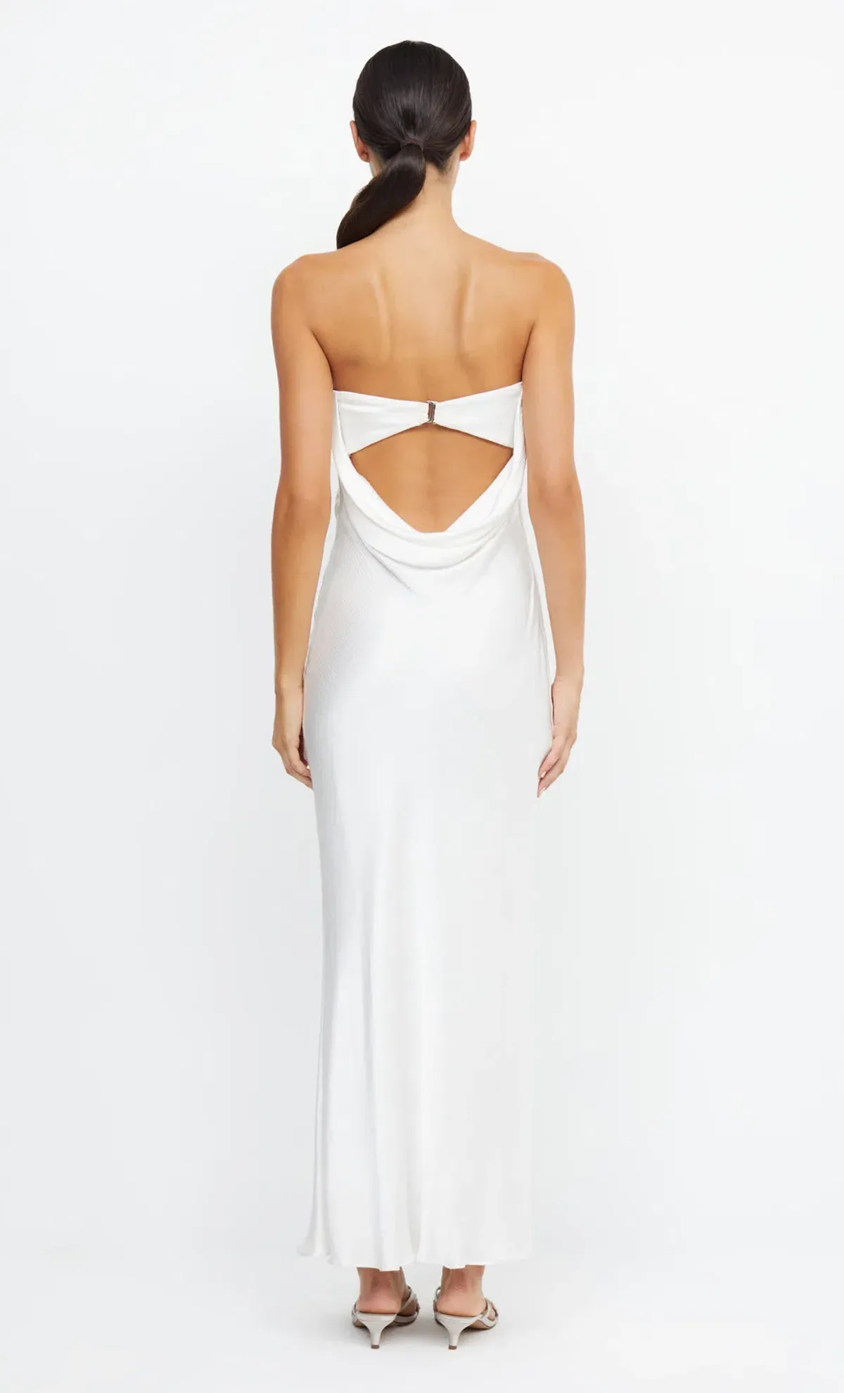 Bec & Bridge Moon Dance Strapless Maxi Dress in Ivory Size 8 - Image 3