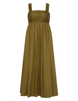 Aje Nova Tie Back Midi Dress Green Size 10 for rent on The Volte - image 5