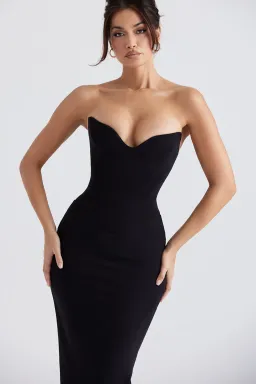 House of CB Sabine Strapless Corset Dress Black Size S / AU 8 for rent on The Volte - image 2
