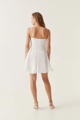 Aje Genesis Mini Dress White Size 10 for rent on The Volte - image 2