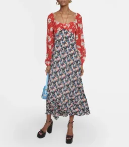 Rixo Jeanie Dress Multi Floral Size XXS / AU 6 for rent on The Volte - image 3