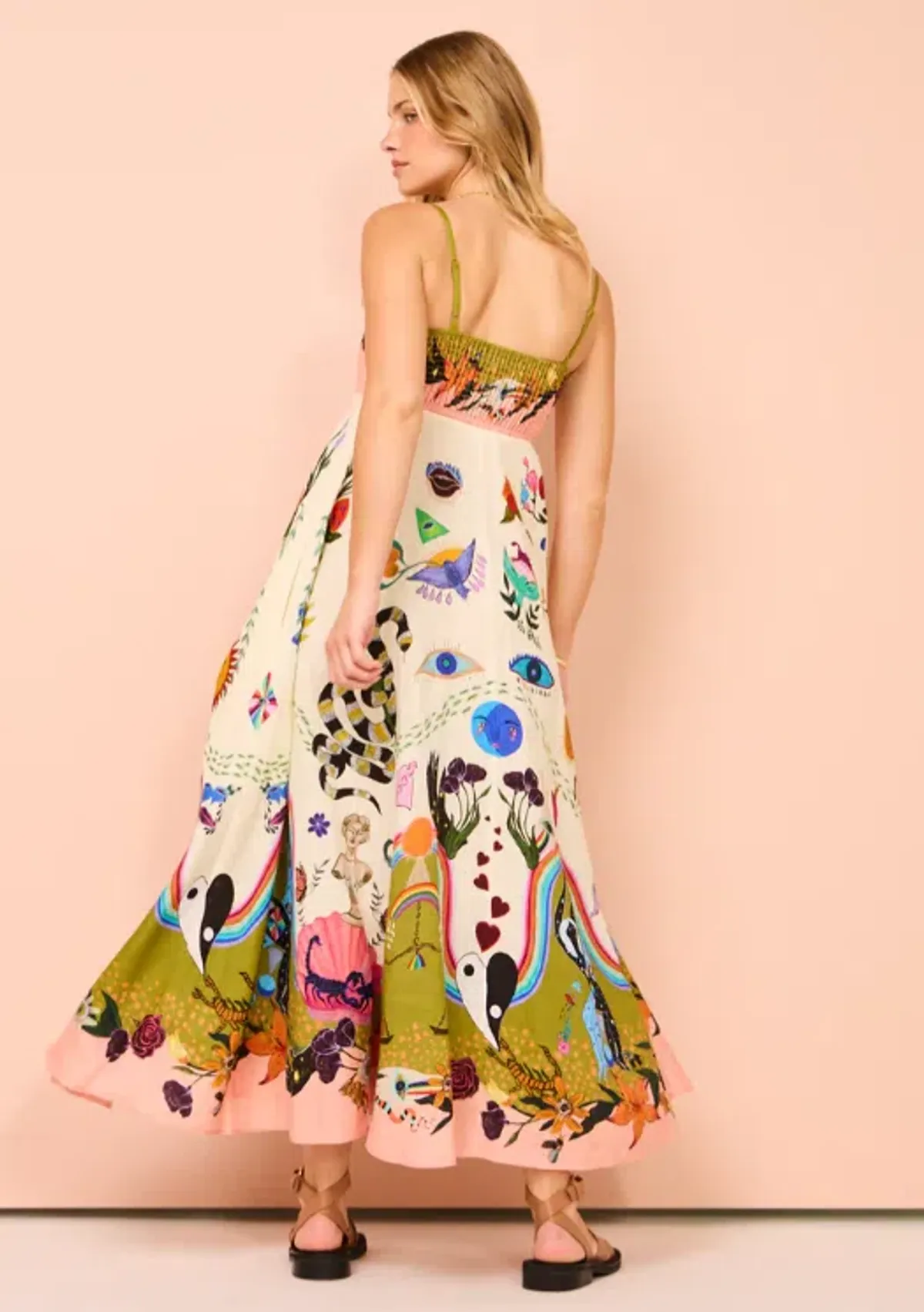 Alemais Evergreen Sundress In Multi Size 12 - Image 3