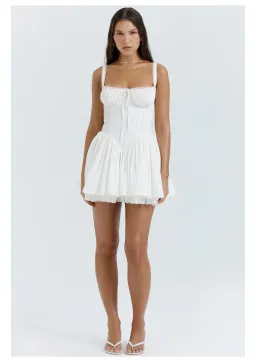 House of CB Pietra Corset Mini Dress White Size 8  for rent on The Volte - image 2
