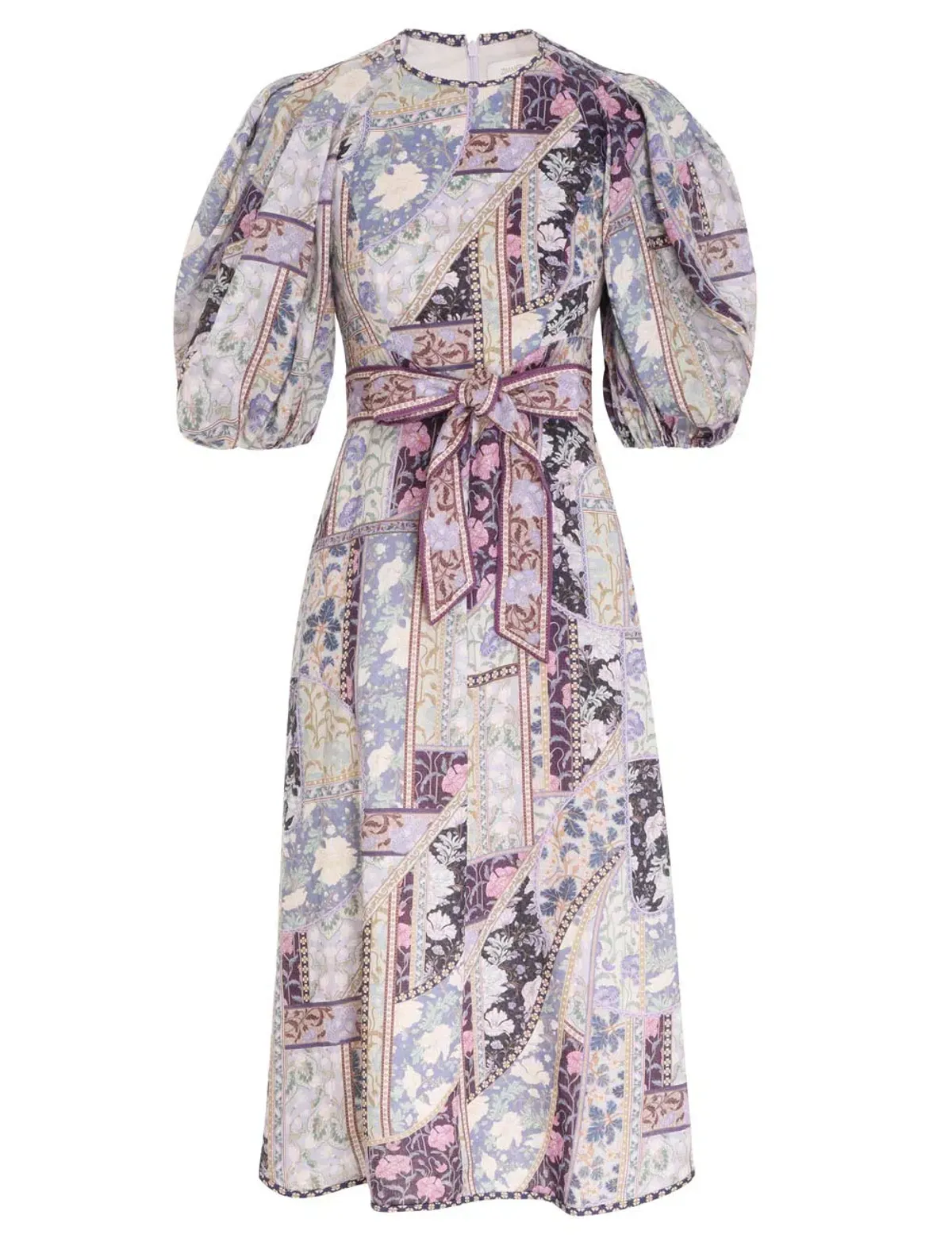 Zimmermann Celestial Day Midi Dress Lavender Swirl Floral Size 2 / AU 12 / US 8 - Image 1