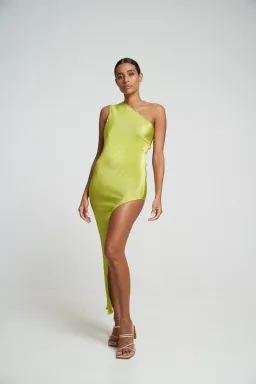 L'Idee Gigi Split Gown in Mojito Size 10 for rent on The Volte - image 1