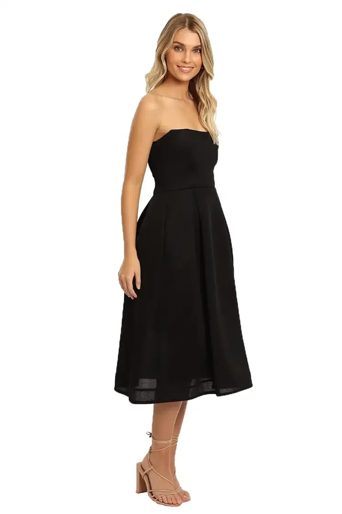 Nicholas Mesh Ball Gown Black Size 6 - Image 2