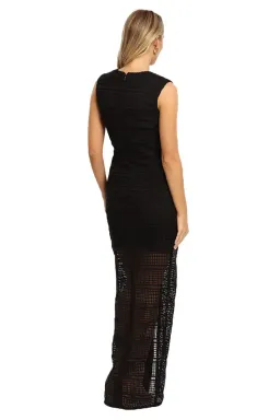 Nicholas Diamond Lace Gown in Black Size 8 for rent on The Volte - image 3
