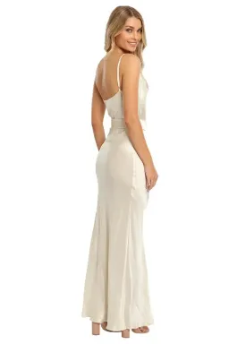Nicholas Simone Dress in Cream Size 8 for rent on The Volte - image 3