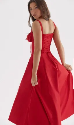 House of CB Carmen Bustier Sundress Red Rose Size S / AU 8 for rent on The Volte - image 4