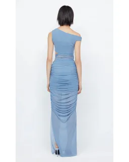 Bec & Bridge Whorl Asym Maxi Dress Meridian Blue Size AU 6 for rent on The Volte - image 3