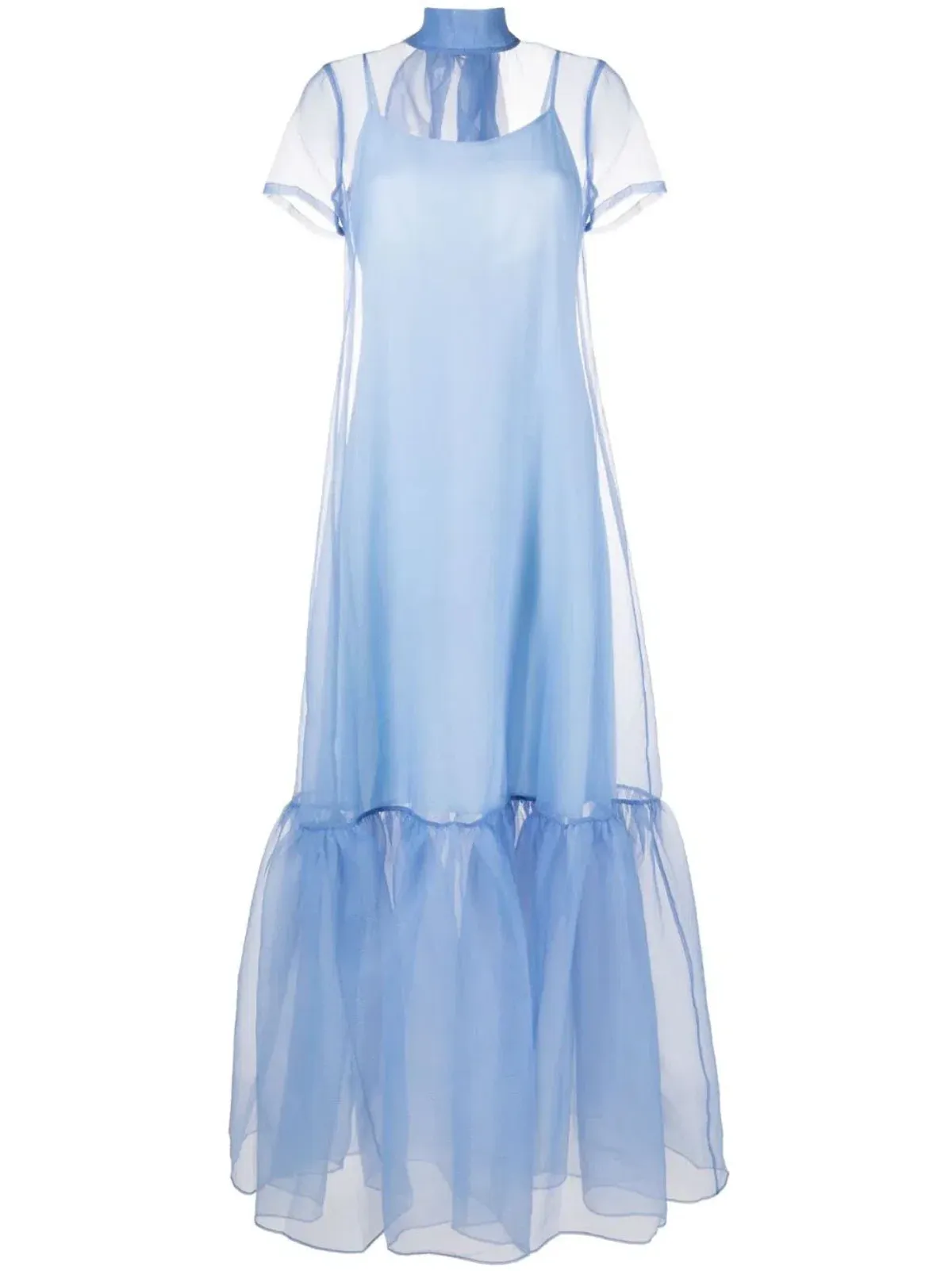 Staud Calluna Floor Length Dress Blue Size S / AU 8 - Image 5