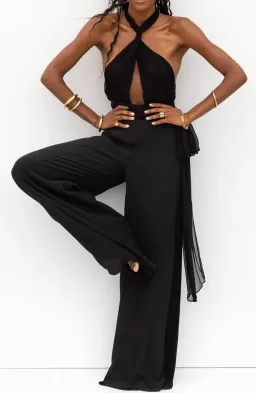 Rat & Boa Montana Jumpsuit in Black Size L / AU 12 for rent on The Volte - image 3