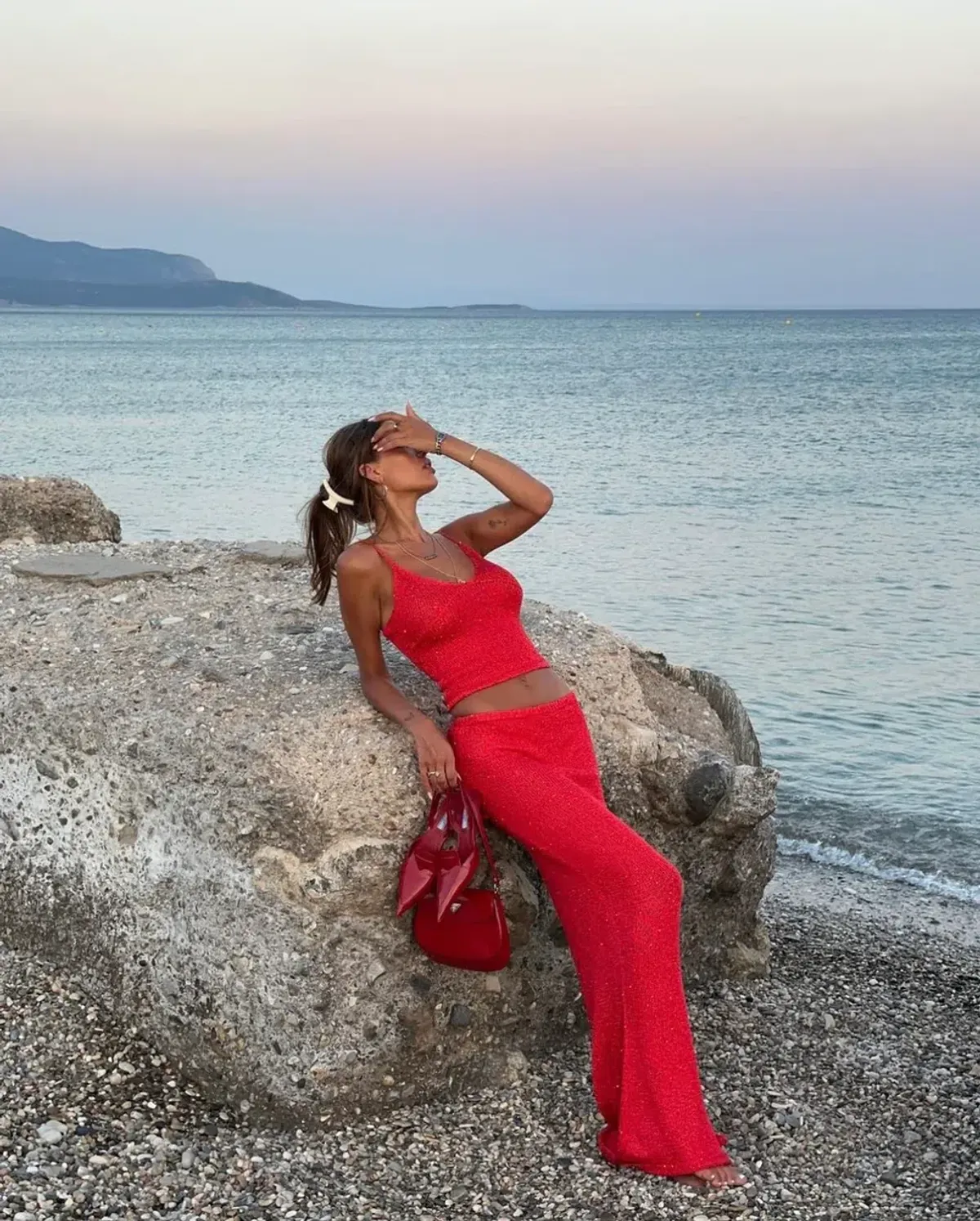 Asta Resort Carolina Camisole and Skirt Set in Rossa Sequin Size M / AU 10 - Image 2