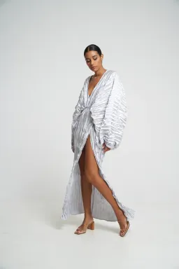 L'Idée De Luxe Gown Silver Size 10 for rent on The Volte - image 2